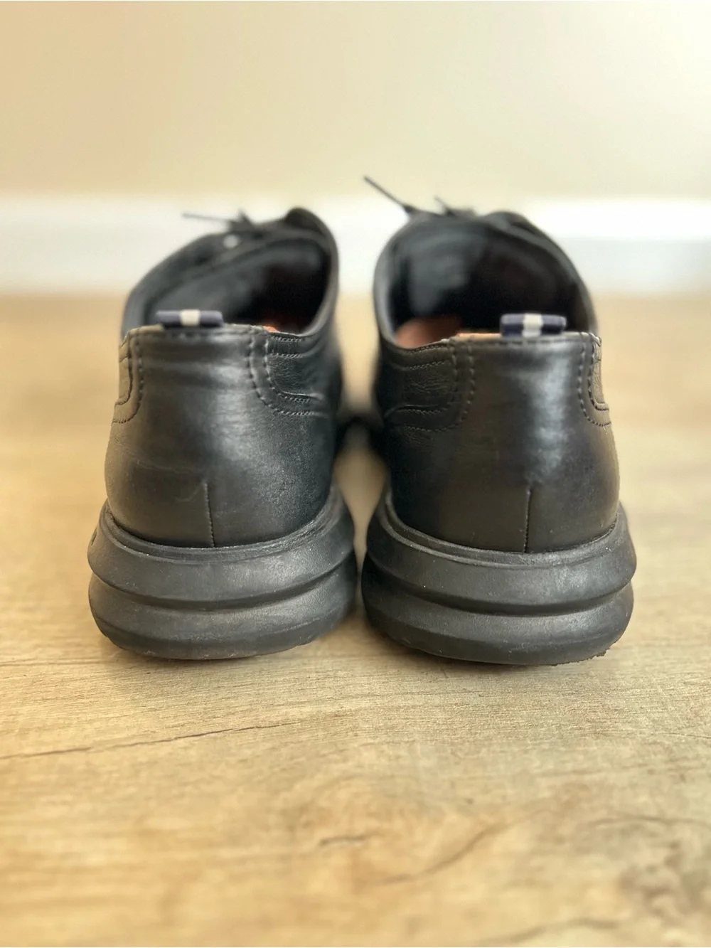 Cole Haan Men’s Black Leather Wingtip Oxford Shoes Size 9.5
